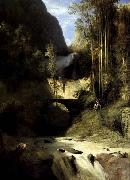 Karl Blechen Gorge at Amalfi painting